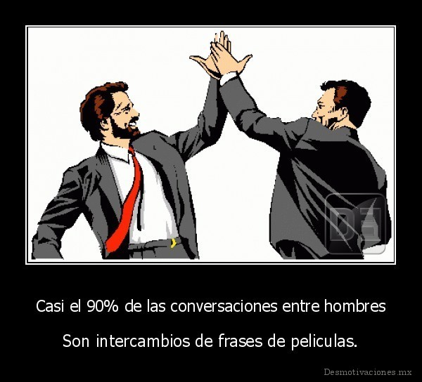 Casi el 90% de las conversaciones entre hombres