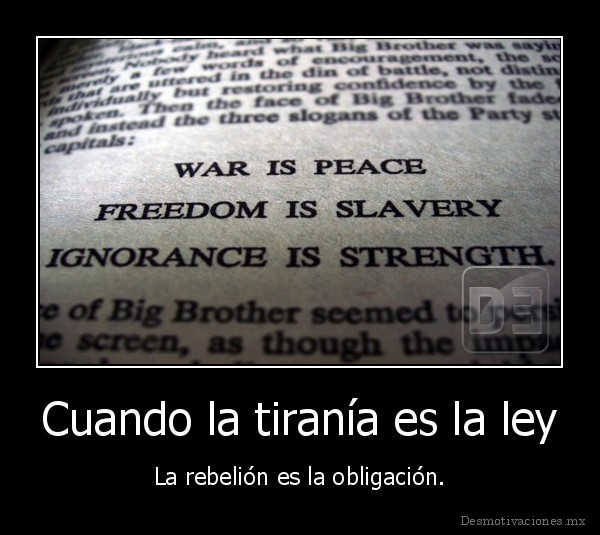 Cuando la tiranía es la ley