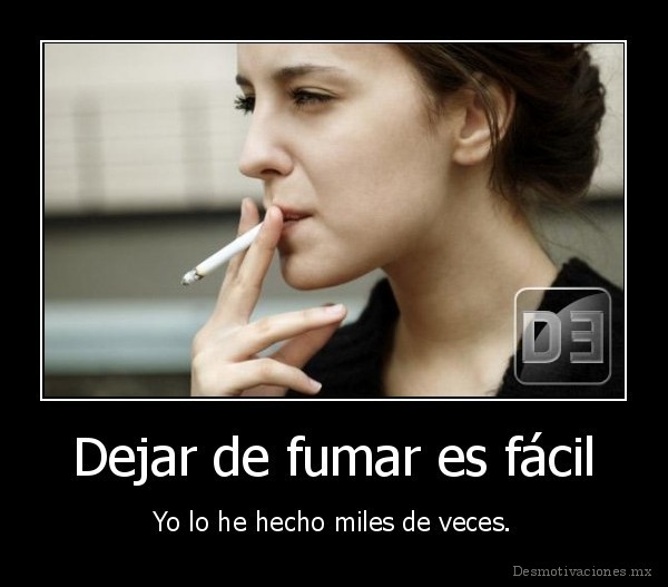 Dejar de fumar es fácil