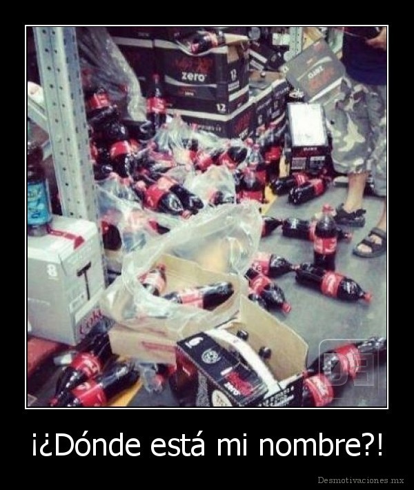 ¡¿Dónde está mi nombre?!