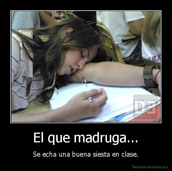 El que madruga...