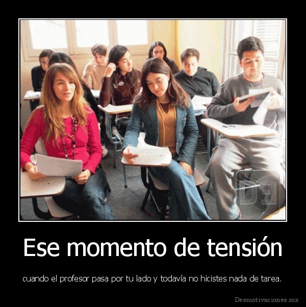 Ese momento de tensión