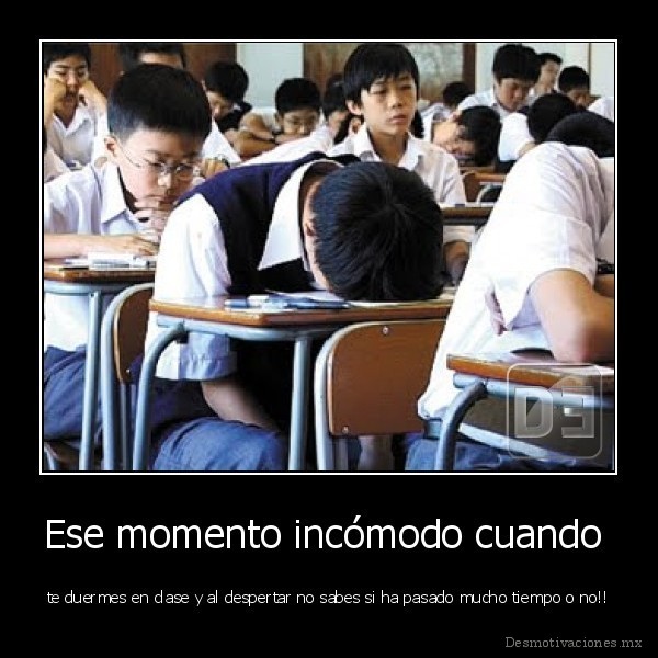 Ese momento incómodo cuando
