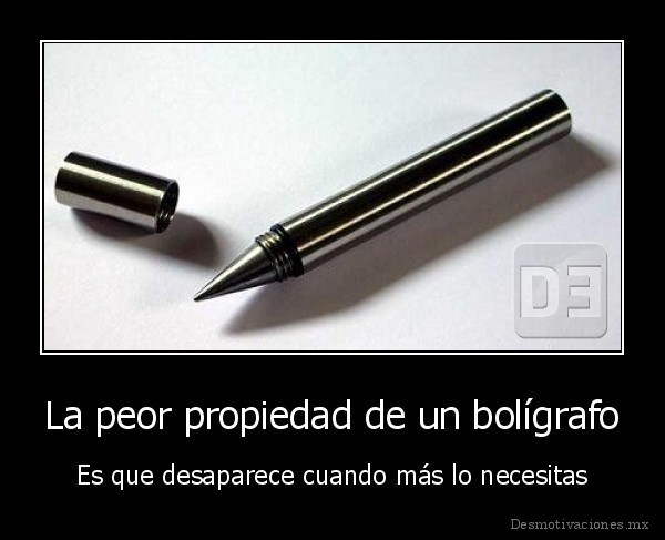 La peor propiedad de un bolígrafo
