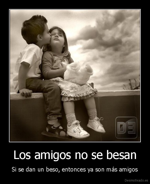 Los amigos no se besan