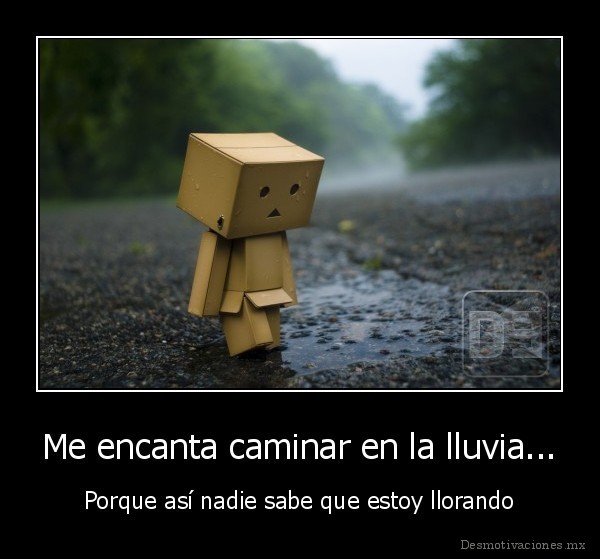 Me encanta caminar en la lluvia...