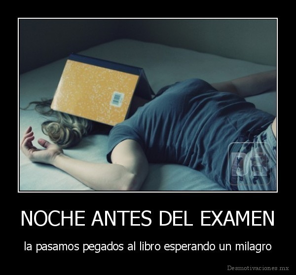 NOCHE ANTES DEL EXAMEN