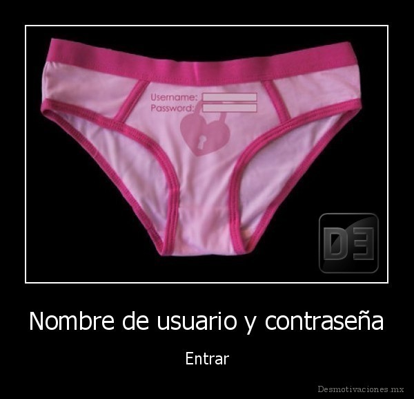 Nombre de usuario y contraseña