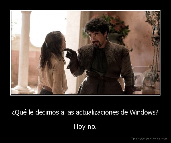 ¿Qué le decimos a las actualizaciones de Windows?