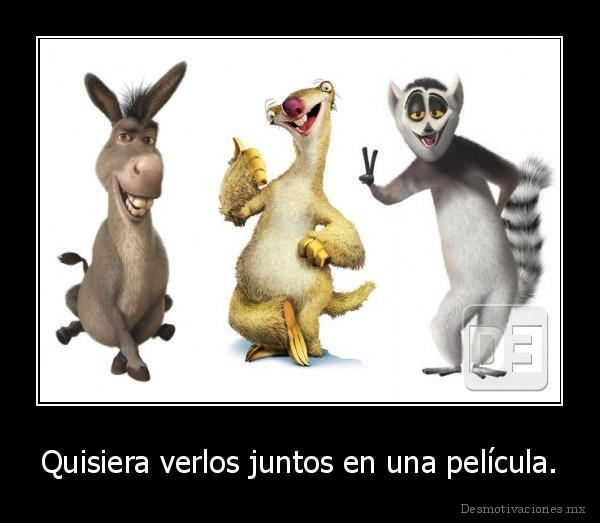 Quisiera verlos juntos en una película.