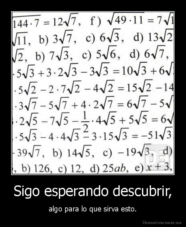 Sigo esperando descubrir,