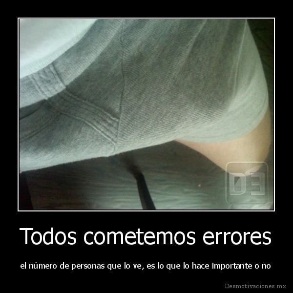 Todos cometemos errores