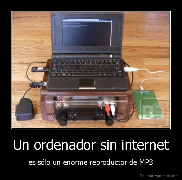 Un ordenador sin internet