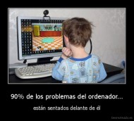 90% de los problemas del ordenador... - están sentados delante de él