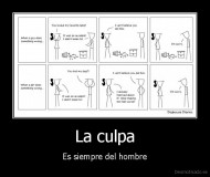 La culpa - Es siempre del hombre