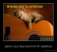 AMIGO ALI GRACIAS POR TU AMISTAD - 