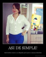 ASI DE SIMPLE! - todo hombre conoce a su abogada que lo pone a caminar derechito