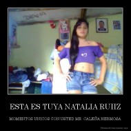ESTA ES TUYA NATALIA RUIIZ - MOMENTOS UNICOS CON USTED MR  CALEÑA HERMOSA