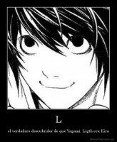 L - el verdadero descubridor de que Yagami  Ligth era Kira