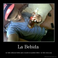 La Bebida  - no todo sabemos beber pero cuando no puedas beber  un tela como yop 