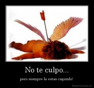 No te culpo... - pero siempre la estas cagando!