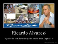 Ricardo Alvarez: - "Quiero de Honduras lo que he hecho de la Capital" :0