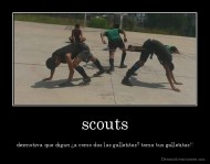 scouts - desmotiva que digan ¿a como das las galletitas? toma tus galletitas!!
