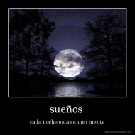 sueños  - cada noche estas en mi mente