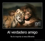 Al verdadero amigo - No le importa si eres diferente