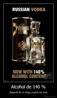 Alcohol de 140 % - Después de un trago, podrás ver osos