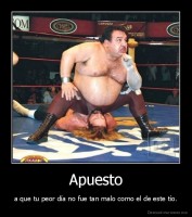 Apuesto - a que tu peor día no fue tan malo como el de este tío.