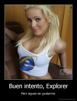 Buen intento, Explorer - Pero sigues sin gustarme.
