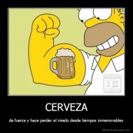 CERVEZA - da fuerza y hace perder el miedo desde tiempos inmemorables