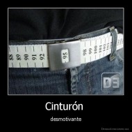 Cinturón  - desmotivante