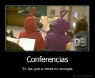 Conferencias - En las que a veces no encajas