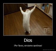 Dios - ¡Por favor, enviame sardinas!