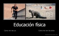 Educación física - Como me veo yo                                             Como me ven los otros