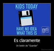 Es claramente - Un botón de "Guardar"