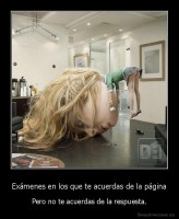 Exámenes en los que te acuerdas de la página - Pero no te acuerdas de la respuesta.