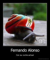 Fernando Alonso - Con su coche actual