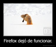 Firefox dejó de funcionar. - 