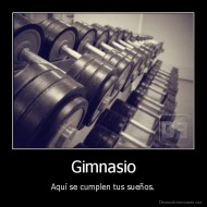 Gimnasio - Aquí se cumplen tus sueños.