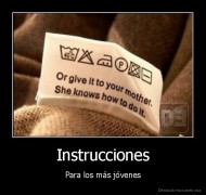Instrucciones - Para los más jóvenes