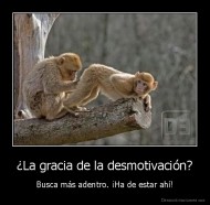 ¿La gracia de la desmotivación? - Busca más adentro. ¡Ha de estar ahí!