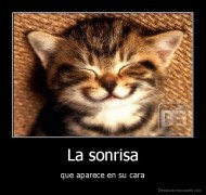 La sonrisa - que aparece en su cara