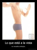 Lo que está a la vista - no necesita anteojos.