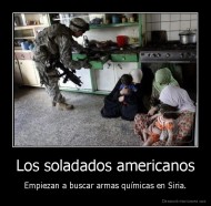 Los soladados americanos - Empiezan a buscar armas químicas en Siria.