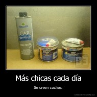 Más chicas cada día - Se creen coches.