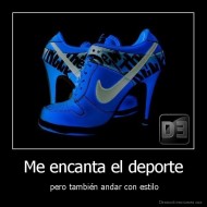 Me encanta el deporte -  pero también andar con estilo