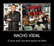 NACHO VIDAL - El único actor que tiene equipo de futbol